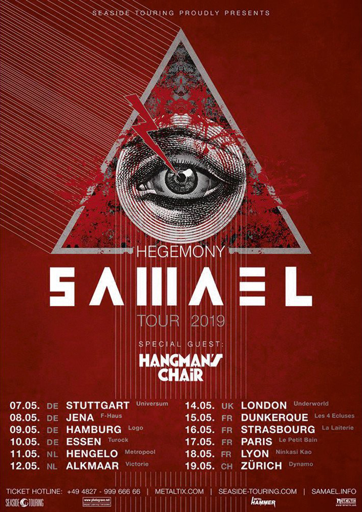 Samael - Hegemony European Tour 2019