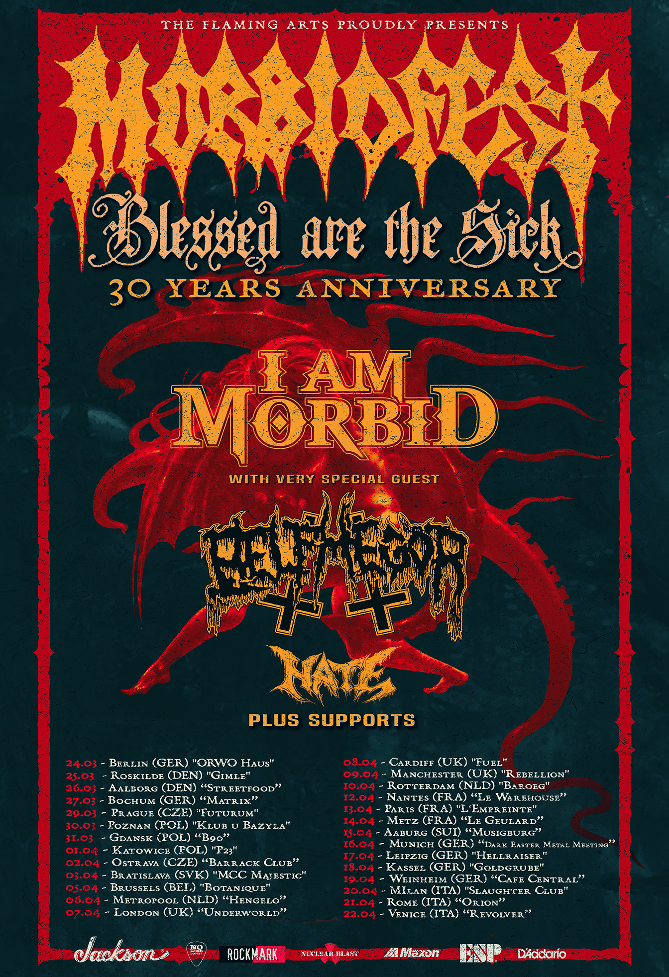 Flyer der I Am Morbid - Morbidfest Tour 2022