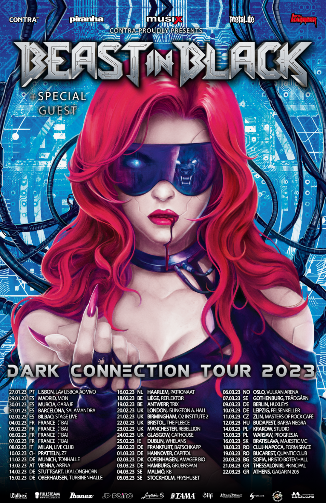 Beast In Black - Dark Connection Tour 2023