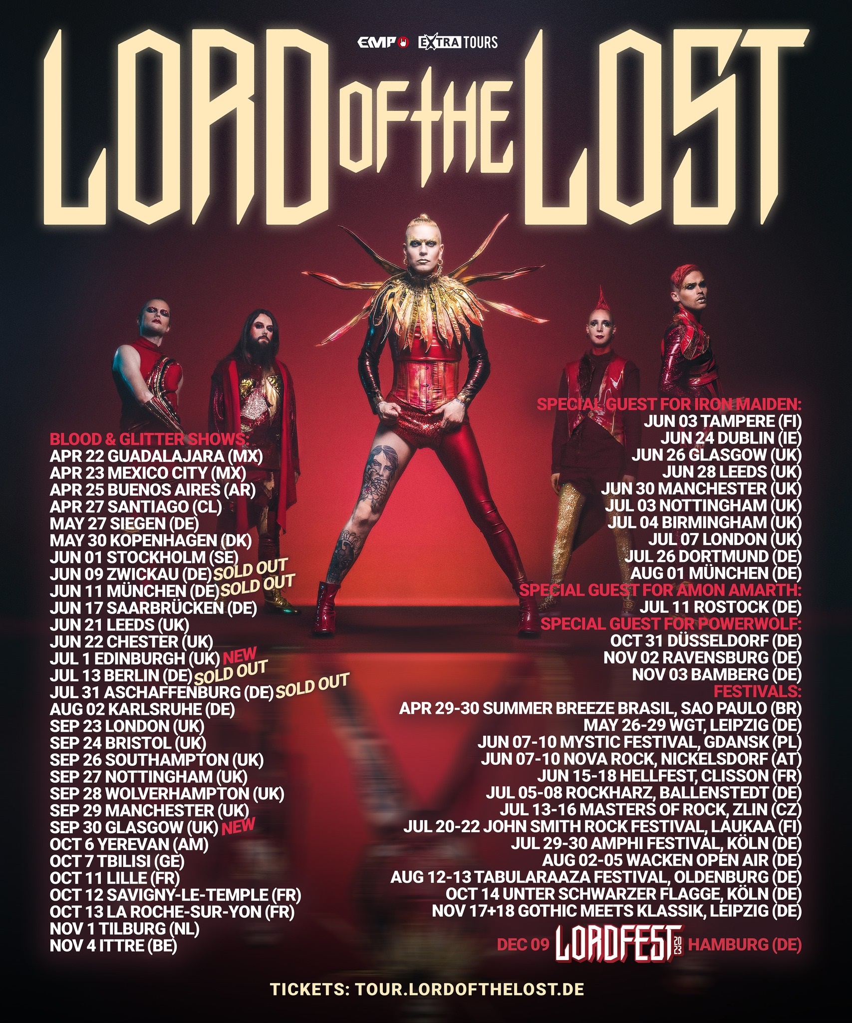 Lord of the Lost Tourplakat 2023