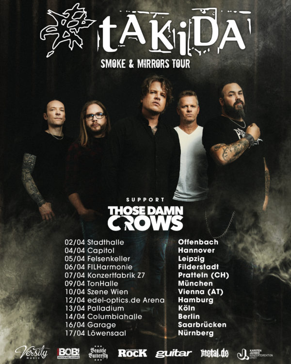 tAKiDA - Smoke And Mirrors Tour 2024 • metal.de