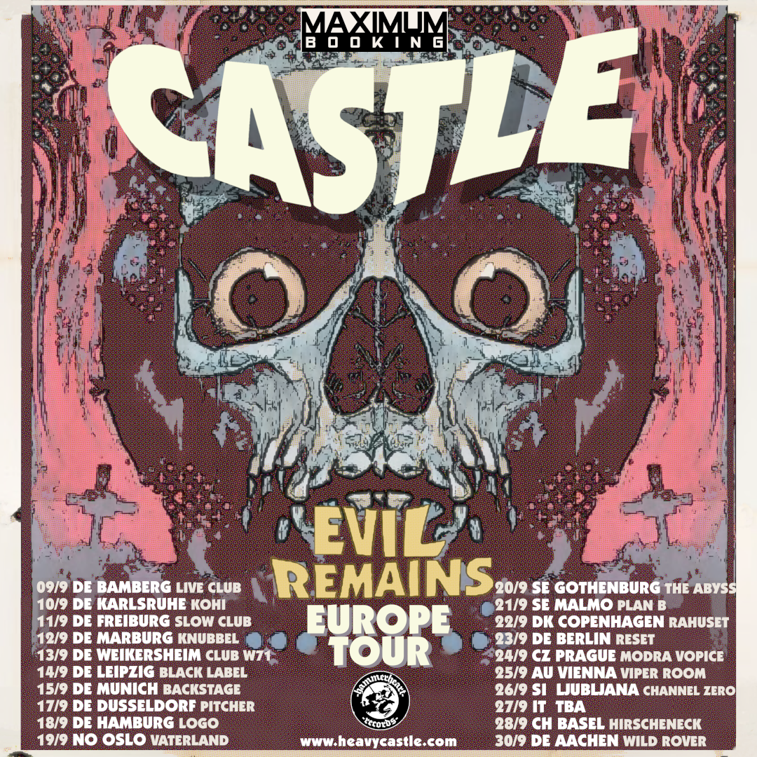 Tourplakat von Castle - Europeantour 2024