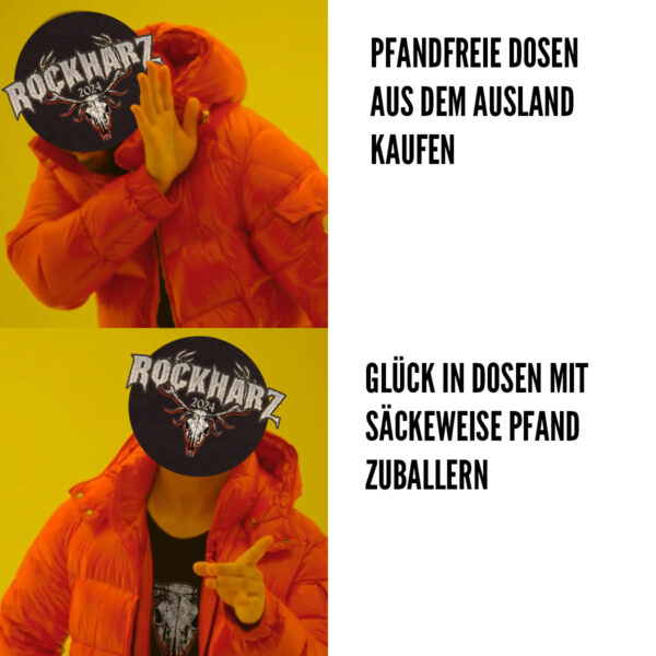 Rockharz, Glück In Dosen-Meme zu pfandfreien Dosen