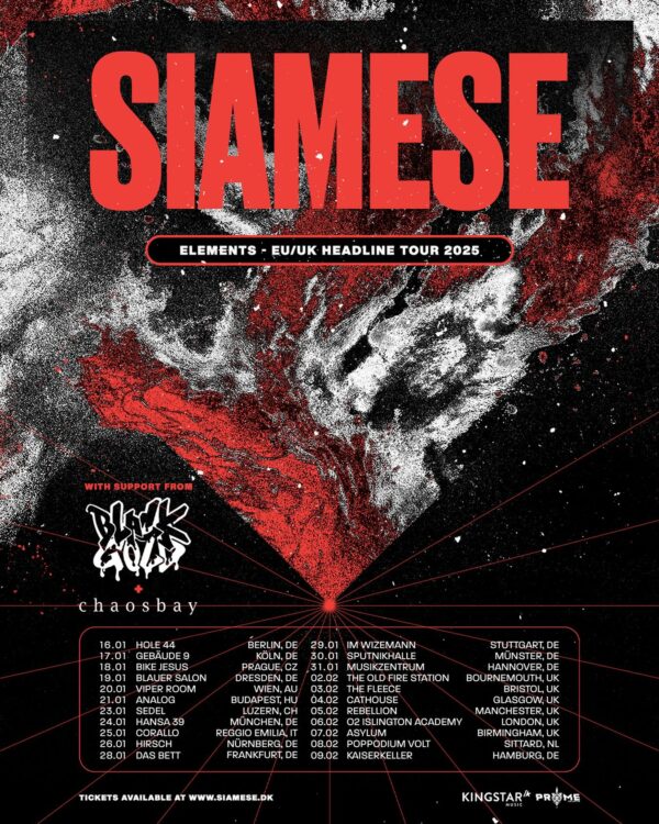 Siamese Tourplakat EU-Tour 2025