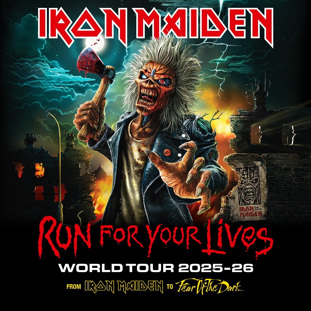 Iron Maiden - Run For Your Lives Tour 2025-26 Flyer