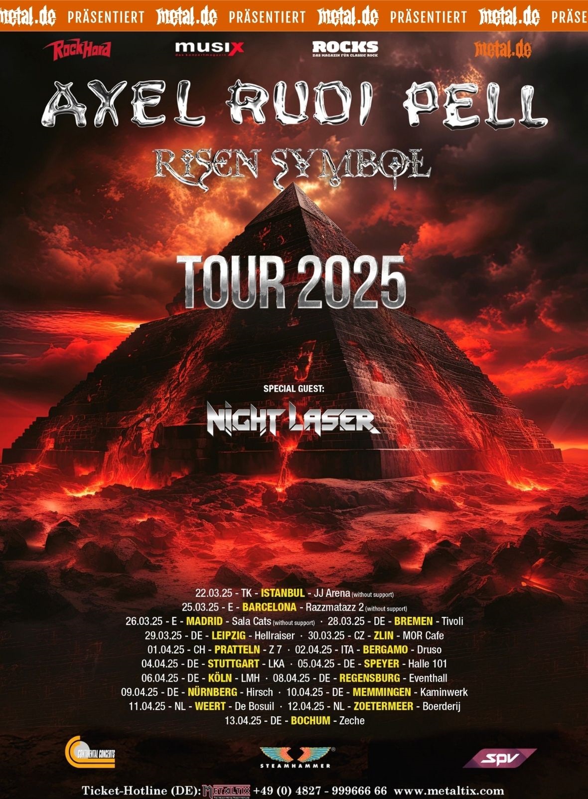 Axel Rudi Pell - Risen Symbol Tour 2025