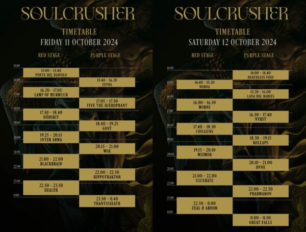 Bild Soulcrusher 2024 - Running Order