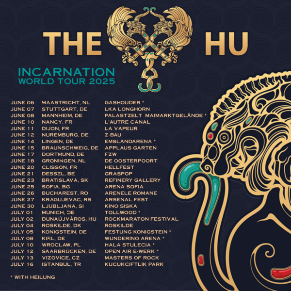 THE HU - INCARNATION WORLD TOUR 2025 Tourplakat